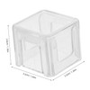 WHAMVOX 3pcs Transparent Acrylic Pool Cue Chalk Case Durable Billiard