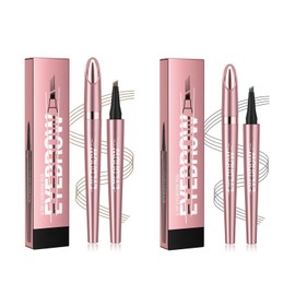 Augenbrauenstift, 2 Stück Microblading-Augenbrauenstift, Flüssiger Augenbrauenstift, Microblading Wasserfest Brauenstift, Erstellen Sie Ganz Einfach Natürliche Augenbrauen (1#+3#)