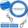 Miao Chuai 10FT Dog Tie-Out Cable for Small Dogs Up