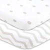 Cradle Sheets ボックスシーツ 18 x 36インチ – ベッドサイドスリーパーバシネット マットレスパッドなし –