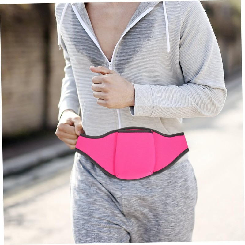 Kisangel 3pcs Mic Belt Adjustable Waist Pouch for Fitness Neoprene