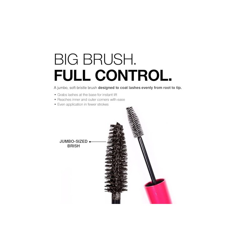 Palladio 4D Boost Volumizing Mascara para Pestañas, Brown