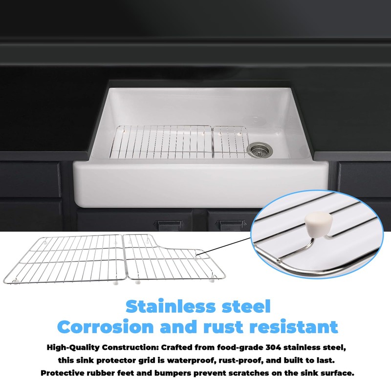 K-6449-ST Stainless Steel Sink Protector Grid (26.18'' x 14.76''), for