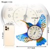 Thermometer Indoor Outdoor Patio Weather Thermometer Wall Hummingbird No Battery