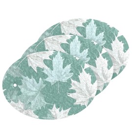Esponjas de arce de otoño verde y blanco, absorbentes, limpias, borrador, mágica, esponjas decorativas sin esfuerzo, para lavar platos para limpiar sa