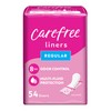 Carefree Panty Liners for Women, Regular, Wrapped, Unscented, 54ct |