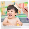 Vaguelly 2sets Beech Wooden Combs Woolen Care Kit for Newborn