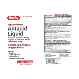 Rugby ANTACID ANTIGAS REGULAR STRENGTH MINT LIQ 12OZ