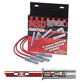 MSD 35389 Red 8.5mm Super Conductor Spark Plug Wire Set