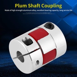 Plum Shaft Coupler, 30 x 24 mm Shaft Coupling, Shaft Connector Made of Aluminium Alloy D25 L30 for Stepper Motor (8 mm - 8 mm) Coupling