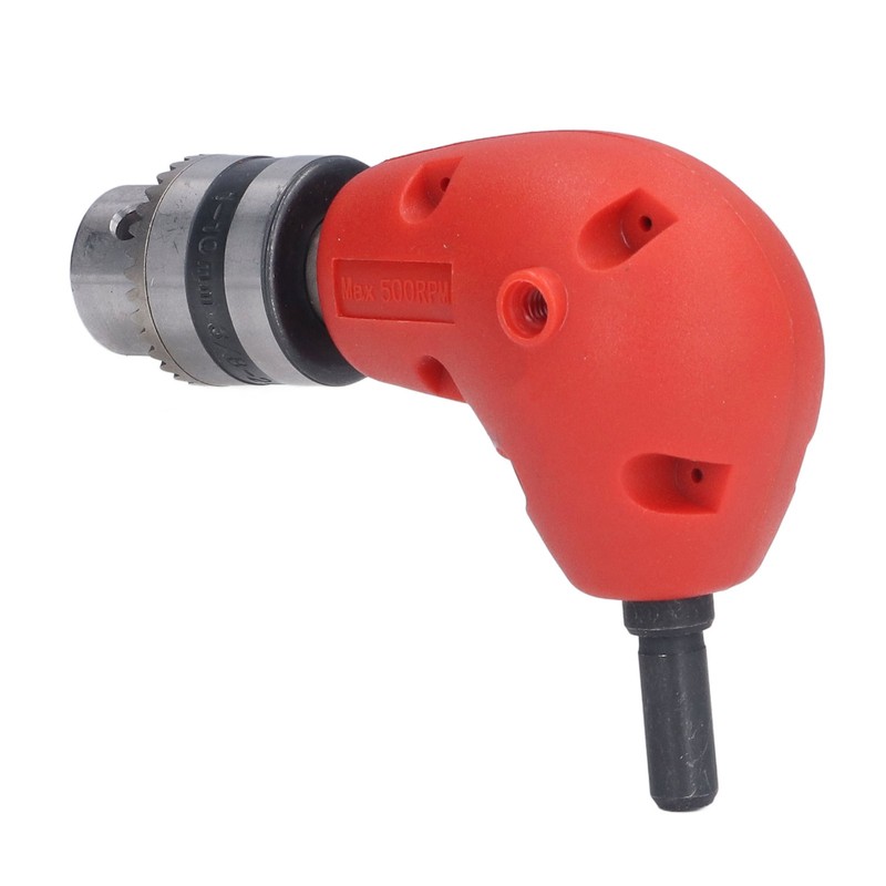 90° Angle Adapter Round Shank 9.5mm Electric Drill Chuck Attachment