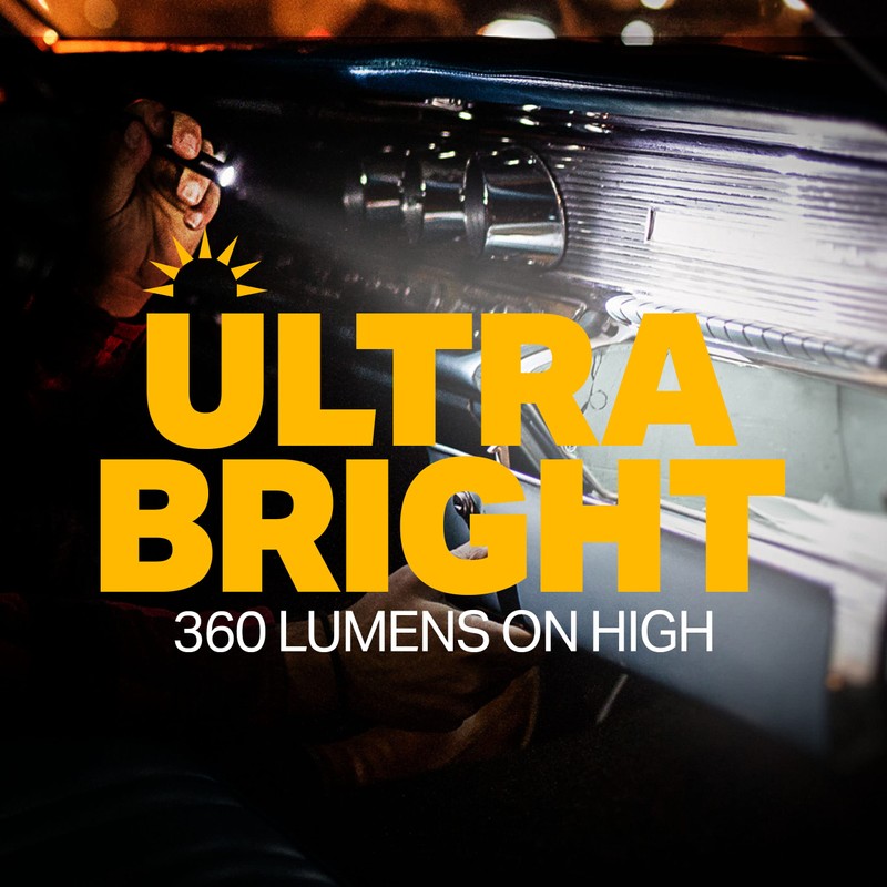 LUXPRO Dual Power Rechargeable Focusing LED Penlight Flashlight with Pocket