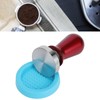 57.5mm Stainless Steel Coffee Tamper Flat Base Elastic Coffee Bean