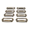 LXZ 8 PCs Antique Brass Card Holder Drawer Pull/Label Tag