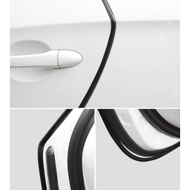 Tuokay 10 m Car Door Edge Protective Trim - No Glue Required - Protector Strip, Black
