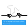 sourcing map 8Pcs Eye Latch Gate Door Swivel Hook,1.7" Cabin