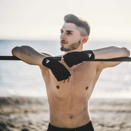 Aireez® 2 in 1 Fitness Gloves, Training Gloves, Sports Gloves & Wrist Bandages for Men and Women, Weightlifting Pad, Weight Training, Strength Training, Crossfit Grips & Gym Training