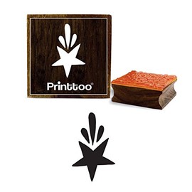 Printtoo Scrap-Booking Star Design Craft Textile Wooden Rubber Stamp Square Block-2 x 2 Inches