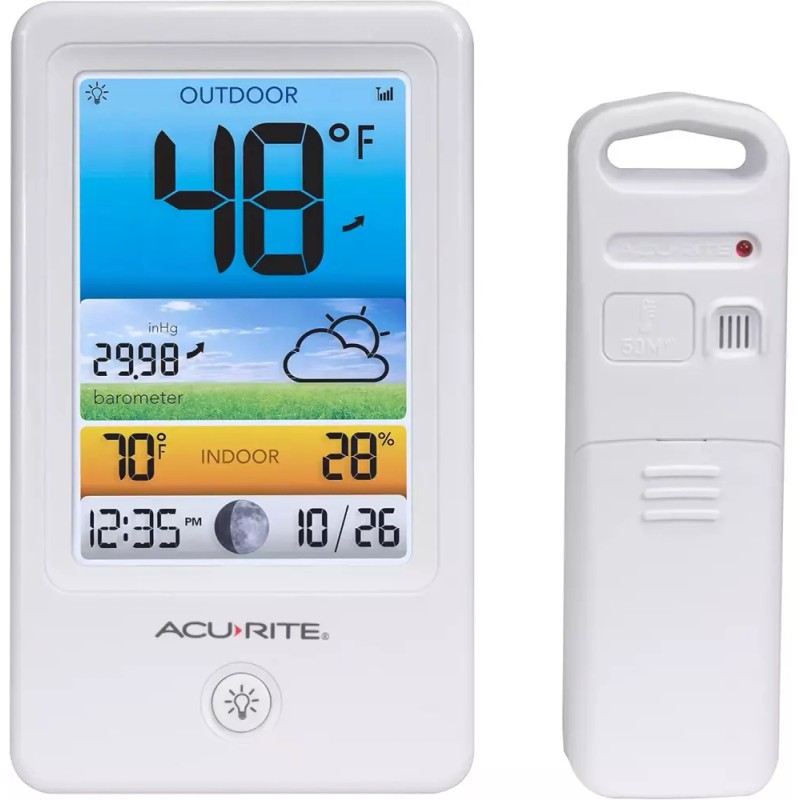 AcuRite 온도 습도 및 예보 기능이 있는 AcuRite 컬러 기상