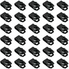 30 PCS U Nut Clips,Black Metal Clip-On Nuts,M6 Screw U-Clips