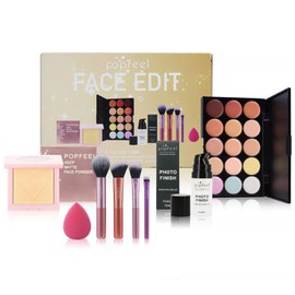 Make Up Set for Face, Makeup Set for Women with Make Up Primer, Face Powder, 15 Colours Concealer Palette, Makeup Brush and Sponges, Face Make-Up Gift Set