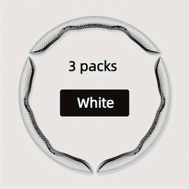 Car Steering Wheel Cover, Non-slip Design Steering Wheel Protector, Universal Car Steering Wheel Cover for 15 Inch, Decor Gadgets, Car Accessories, Men Gifts, Car Essentials:_3 counts/set - Brown_one-size