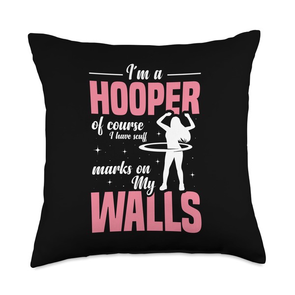 Hula Hoop Artist Hooping Hooper Weighted Hula Hoops Throw Pillow