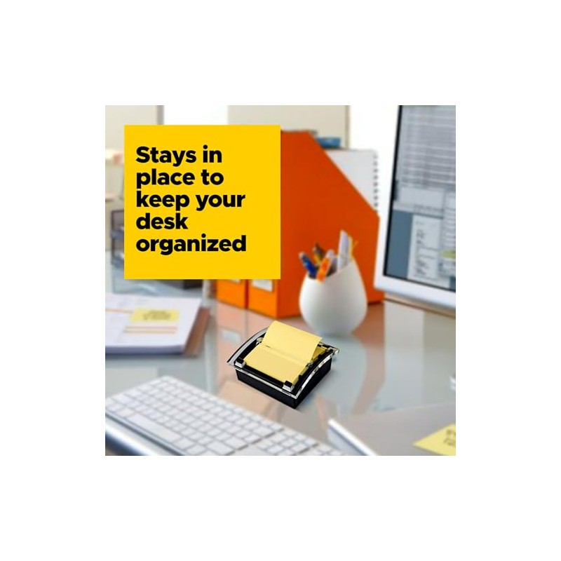 3M Post-it Despachador De Notas Adhesivas, 3x3in, Negro (Modelo 330)