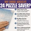 AGREATLIFE 24 Adhesive Puzzle Saver Sheets - Preserve 4 x