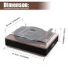 LP&No.1 Record Player with Stereo Speakers, 3-Speed Belt-Drive Turntable for