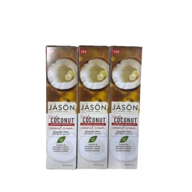 Jason 3pk Jason Simply Coconut Whitening Fluoride-Free Toothpaste, Coconut Cream 4.2oz