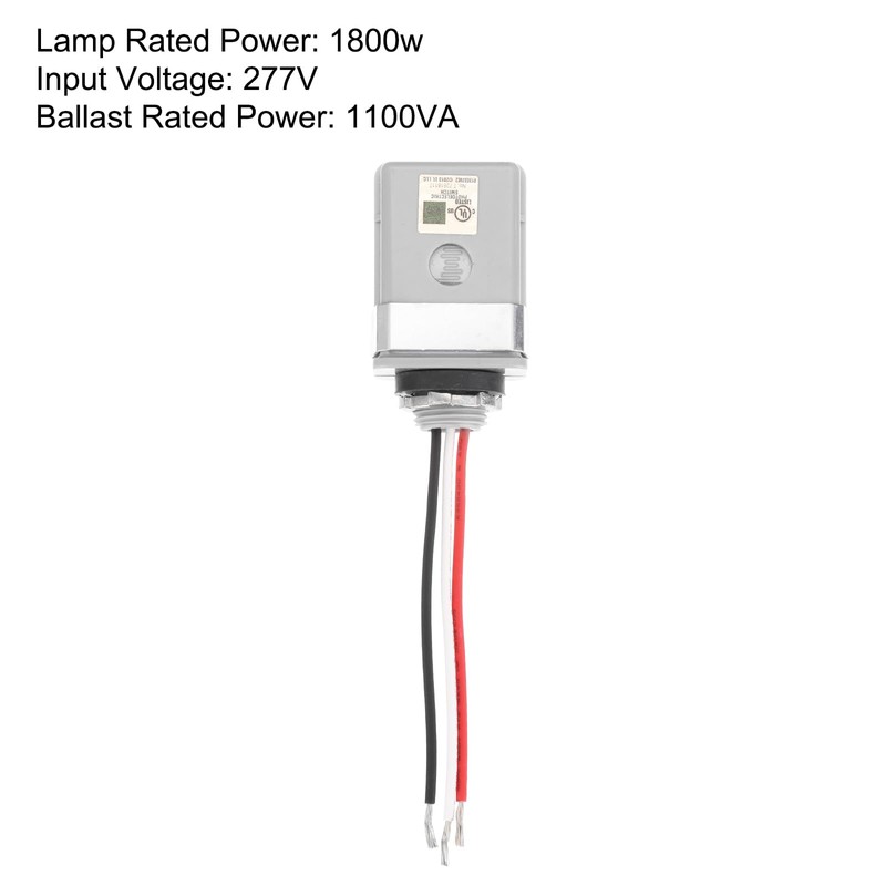 sourcing map JL-118D 277-Volt Stem Mount Thermal Photocontrol, Dusk to