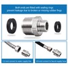 1/2 to 3/8 Water Line Adapter, 304 Stainless Steel Compression