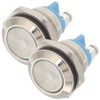 KONTONTY Replacement Doorbell Kit 2 Door Bell Push Buttons No