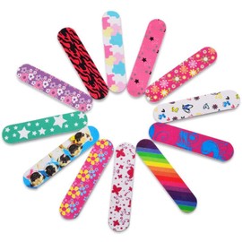 20 Pieces Colorful Mini Nail Files Double Sided Nail Buffer Block Emery Nail Art Buffing Strips Manicure Pedicure DIY for Fingernails and Toenails