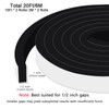 Trisiki Upgraded Strong Adhesive Foam Weather Stripping Door Seal Insulation