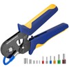 haisstronica Wire Ferrule Crimping Tool, AWG 23-7 Self-adjusting Square Jaw,
