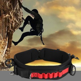 Ruiqas Adjustable Camera Waist Belt, Photography Waist Strap Multifunctional Utility Camera Belt Buckle with D-Rings for Hanging Camera Lens Bags Photography Accessories
