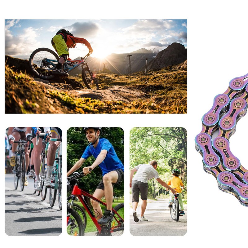 Ultra Light 116 Links Bike Chain Replacement Part for Mountain