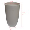 OTOOLWORLD 99.3% Alumina Crucible Al2O3 Aluminum Oxide Crucible Assay Crucible