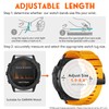 HEMSUT Compatible with Garmin, 22mm Military Strap for Fenix 8