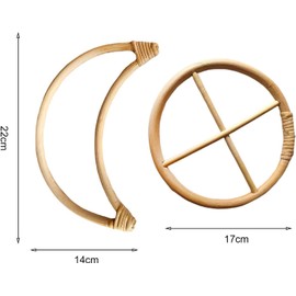Wind Chime Circles, DIY Wind Chimes Long Lasting House Garden Wind Chime Parts Transparent Top Circles of Wind Chime or Frames of Suncatcher Round Wind Chimes Patio Wind Chime Ring, Outdoor Décor