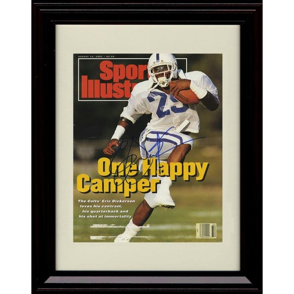 Eric Dickerson - Indianapolis Football Autograph Promo Print - 1991