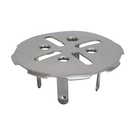 EZ-FLO Stainless Steel Floor Drain Snap-in Cover for 4 Inch Pipe, 5 Inch Outside Diameter, Satin Finish, 43472