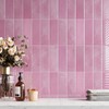 VaryPaper Pink Peel and Stick Backsplash for Kitchen 10 Sheets