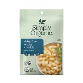 Simply Organic Dairy-Free White Cheddar Sauce Mix, Organic, 0.85 Ounce (Pack of 12)