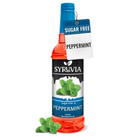 Syruvia Sugar Free Peppermint Syrup for Coffee 25.4 fl oz