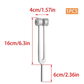 Wuyituart 128 Hz Tuning Fork Aluminum Alloy Diapason 128hz Healing Instrument Set Sound Therapy