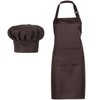 SATINIOR 2 Pcs Chef Costume for Women Men Chef Hat