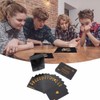 Plastic Magic Playing Cards, Black, Gold, PVC, Waterproof, Abrasion Resistant,